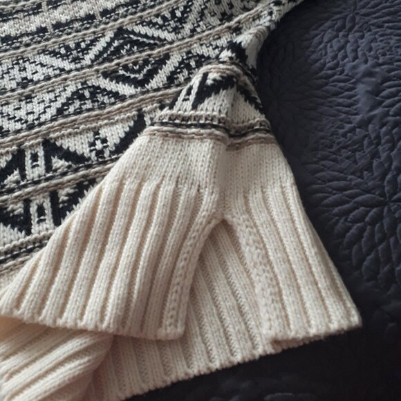 Sweater - Sz L - Cream, Black, Tan - Bootlegger - Picture 3 of 6